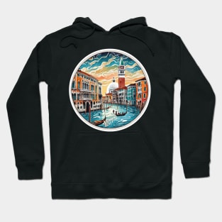 Vintage Retro Sticker - Venice Italy Serenity Hoodie